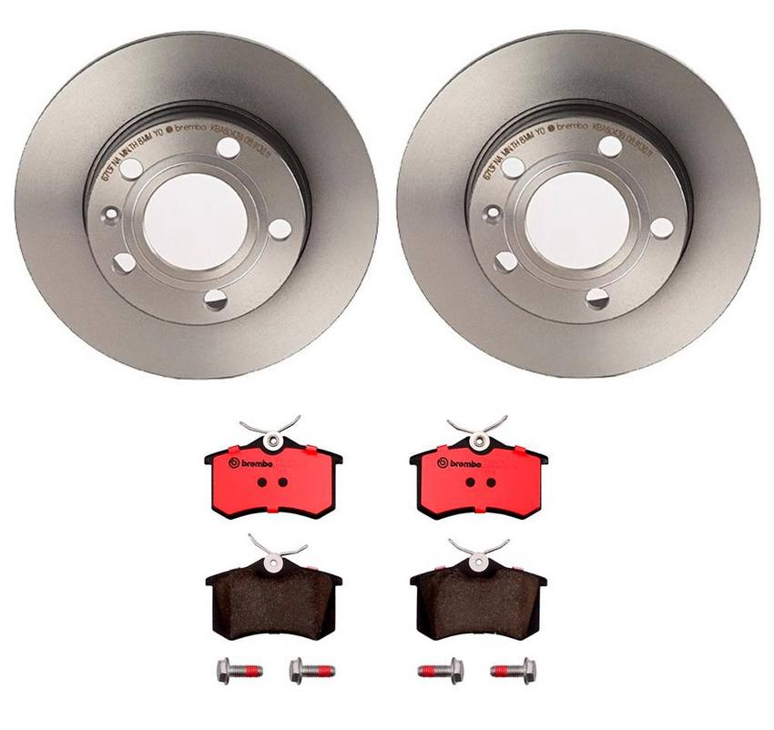 Audi Brembo Brake Kit - Pads and Rotors Rear (245mm) (Ceramic) 8E0698451L - Brembo 3058113KIT